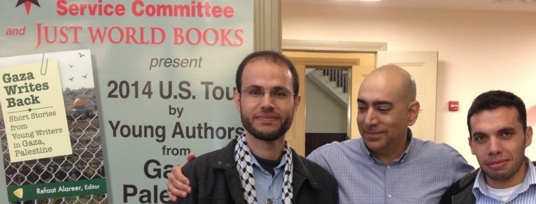 Photo of Refaat, Ali, and story contributor Yousef Aljamal, in 2014